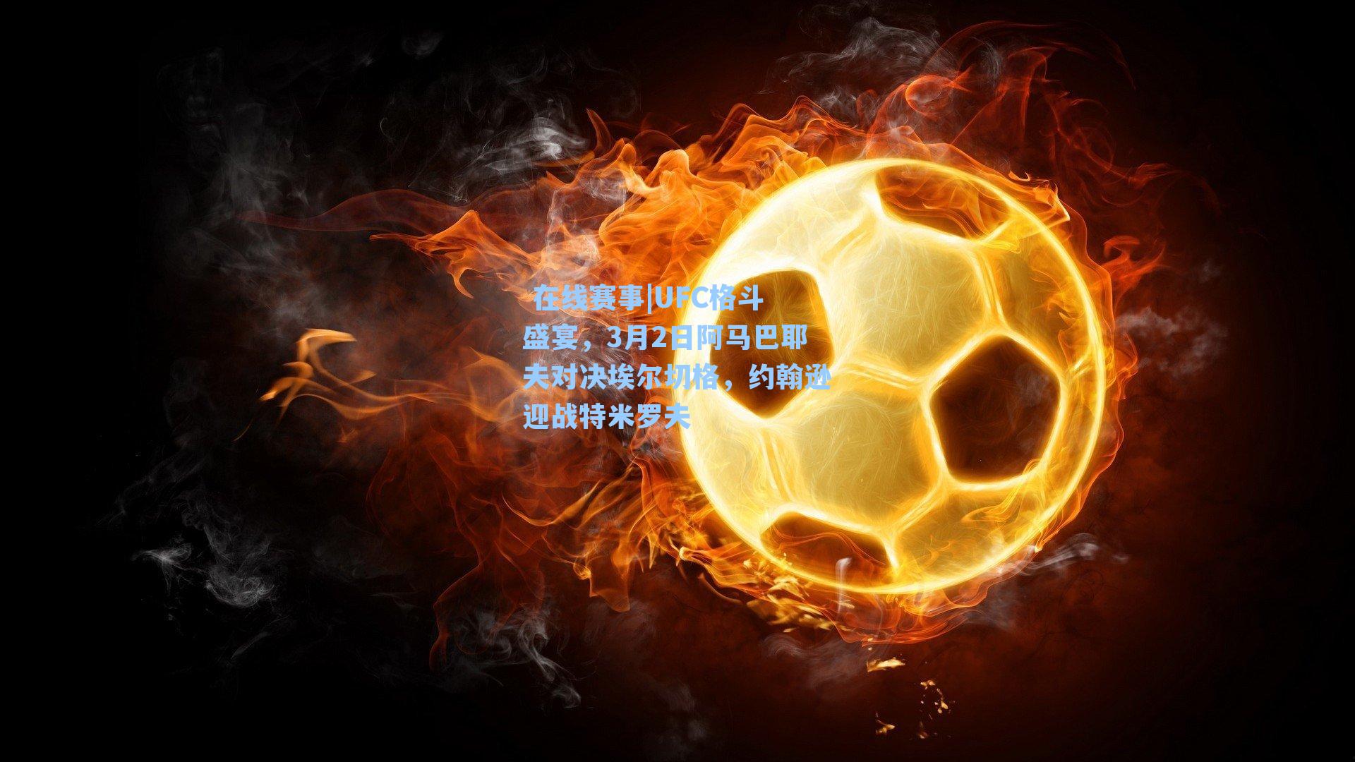 UFC格斗盛宴,3月2日阿马巴耶夫对决埃尔切格,约翰逊迎战特米罗夫